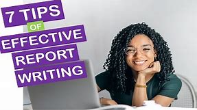 report writing format 7 tips and how to write an effective report