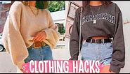 15 Clothing Hacks Everyone NEEDS To Try | Fashion Tricks Every Girl Must Know!!