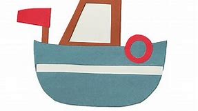 Paper Boat Craft (Free Template) - Crafting Jeannie