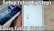 Galaxy TAB A7 2020: How to Setup (Step by Step)