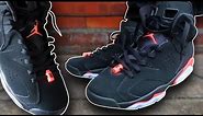 How To Lace Jordan 6's (w/ ON FEET) | Featuring 'Infrared 6s' (THE BEST WAY!)