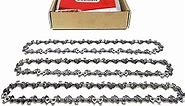 Oregon S56x3 3-Pack AdvanceCut Chainsaw Chains for 16-Inch Bar -56 Drive Links – Low-Kickback, Fits Husqvarna, Echo, Poulan, Wen and more