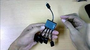 Micro USB Hub - Simultaneous Charging & OTG - works only on some Windows/Android devices