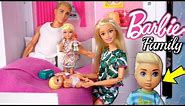 Barbie Baby Doll Stories - Family Road Trip, Gymnastics , Supermarket & Babysitting