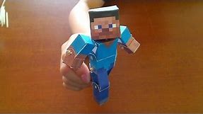 How to make a Minecraft Papercraft Bendable Steve