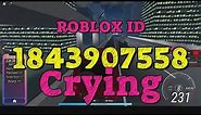 CRYING Roblox Song Codes
