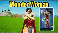 Wonder Woman Skin Gameplay + Review in Fortnite (DC Crossover)