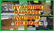 YET ANOTHER MAGNAVOX DVD-VCR REPAIR ZV427MG9 SPILLS TAPE EATS TAPE