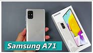 Samsung Galaxy A71 - In new Haze Crush Silver Color Unboxing | Hands-On, Camera | A71 Silver Edition