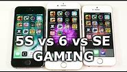 iPhone 5S vs iPhone 6 vs iPhone SE Gaming