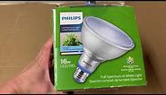 Quick Look at the Philips 16W LED Plant Grow Light 5000K Par 38 Flood Light