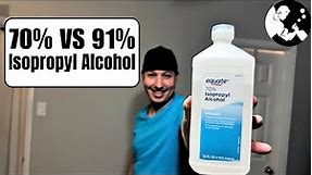 What's the Difference Between 70% and 91% Isopropyl Alcohol?