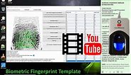 DEMO App for Extracting Fingerprint Templates from Fingerprint Images