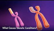 How mutations, or variations, can lead to genetic conditions