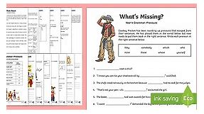 Year 4 Grammar: Pronouns Working From Home Activity Booklet
