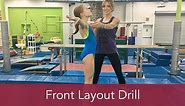 Gymnastics How To: Front Layout Drill