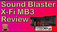 Sound Blaster X-Fi MB3 Review