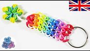 How to make Key Chains Cool Keychains with Rainbow Loom DIY Charms Rubber Bands Mathie