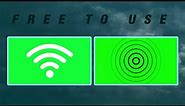 Green screen wifi sign animation | Radio Waves free downlaod