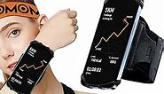 Wristband Phone Holder for Running,Forearm Armbands 360° Rotatable & Detachable Compatible with All 4.5-7 inch Cellphone for iPhone 15/14/Pro/ProMax/13/12/11/mini/XS/XR,for Workout Jogging