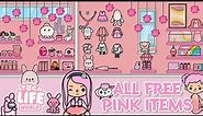 ALL FREE PINK ITEMS IN TOCA LIFE WORLD 😍💕 | Toca Boca | NecoLawPie