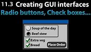 AutoIt Scripting Tutorial 11.3 The GUI : Radio buttons & Check boxes to make choices