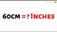 Converting 60 cm to Inches ? - QnA Explained