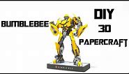 Bumblebee | Transformers DIY 3d Paper Craft sculpture