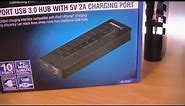 Sabrent High Speed 10 Port USB 3.0 HUB + 5V 2A Smart Charging Port with 3 Power Switches LED Review