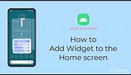 How to Add Widget to the Home screen [Android 14]