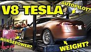 We put the V8 Tesla on the dyno and it didn't disappoint
