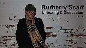 Burberry Classic Check Cashmere Scarf Discussion and Unboxing