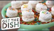 How to Make Fruity Pebbles Macarons | Get the Dish