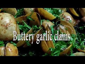 Butter Garlic Sauteed Clams in Spicy White Wine & Butter Broth - A seafood delicacy by chef Aman