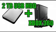 External 2TB USB HDD: XBox 360 How To