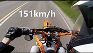 KTM EXC 125 0-100km/h and Top Speed
