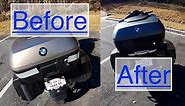 Refurbished BMW R1200RT Top Case : DIY Color Matching Repaint