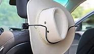 Cowboy Hat Holder Rack for Truck SUV Car(Keep Hat Shape) Car Clothes Hanger Bar Coat Hanger Hard Hat Holder for Truck Seat Car Accessories…