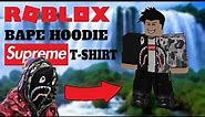 Roblox bape hoodie timelapse
