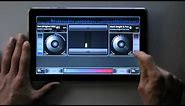 DJ Studio - DJ'ing with Android on 10" Tablet