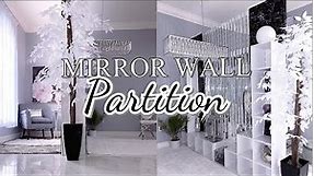 HOW TO MAKE A MIRROR ROOM DIVIDER| DIY Partition| HOW TO MAKE THE MOST OF a Large Space