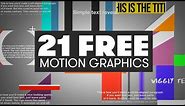 21 FREE Motion Graphics For Premiere | PremiumBeat.com