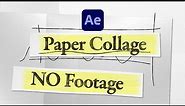 Paper Collage Title Animation | After Effects Tutorial