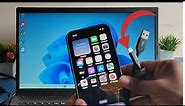 How to transfer files from laptop to iphone with cable, photo video transfer kaise kare