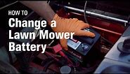How to Change a Lawn Mower Battery