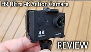 H9 Ultra 4K WiFi Action Camera REVIEW - Sample Videos included