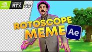 How To Edit Rotoscoped Memes (After Effects/Premiere Pro)