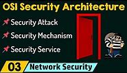 The OSI Security Architecture