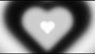 Blurred Black and White Y2k Heart Tunnel Background || 1 Hour Looped HD