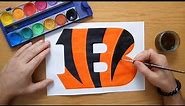 How to draw the Cincinnati Bengals logo - NFL